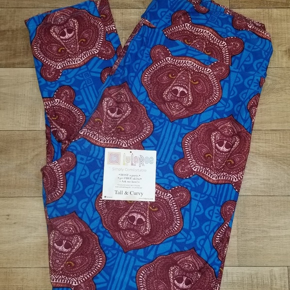 LuLaRoe Pants - Lularoe TC Mosaic Bears